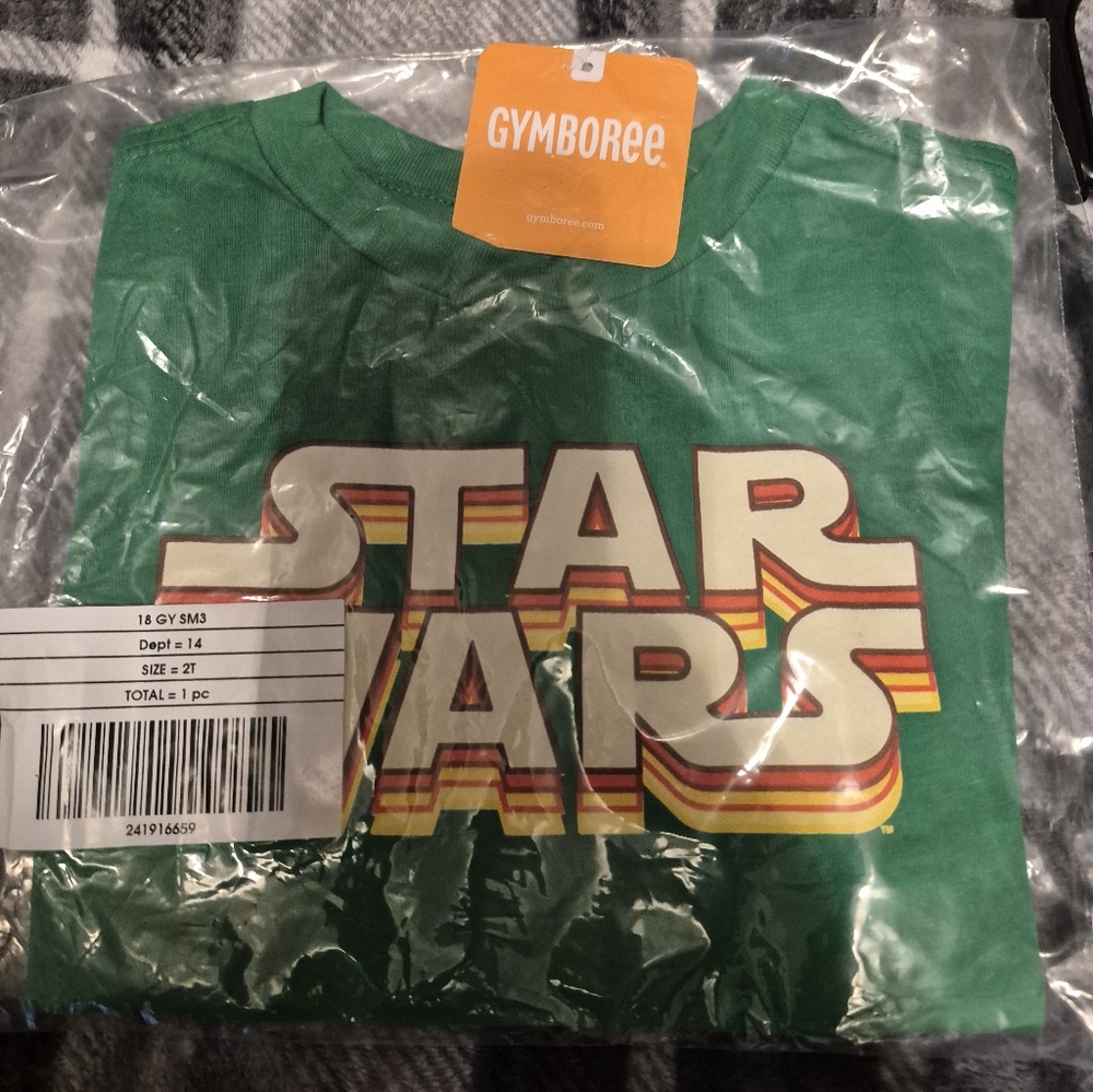 Gymboree Green Star Wars Tee